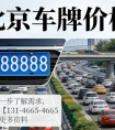 北京车牌租赁一年多少钱？2025 最新市场价